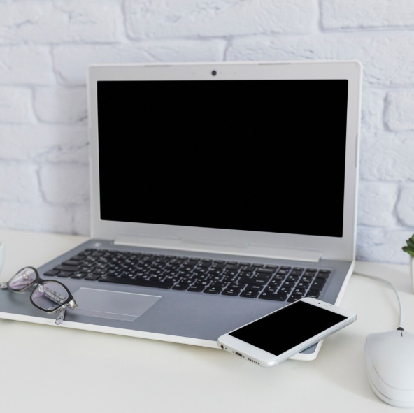 Laptop Mobile Desk Setup